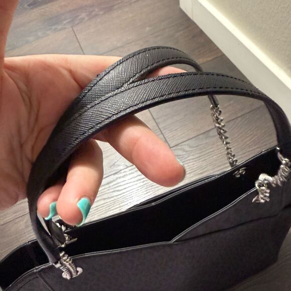 Michael Kors Women’s Large Black Jet Set Chain Handbag Purse - Picture 6 of 6